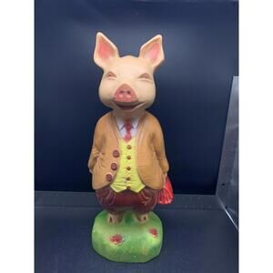 VINTAGE BESWICK BEATRIX POTTER PIGLING BLAND FIGURE Blow Mold Plastic Statue